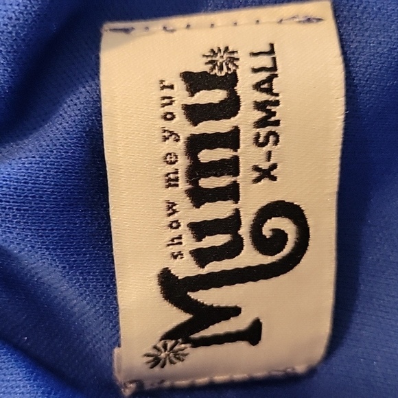 Show Me Your Mumu x-small royal blue halter top mini dress - Picture 3 of 4